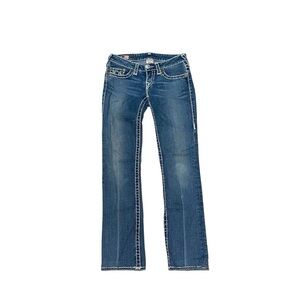 True Religion Light Wash Straight Leg Jeans